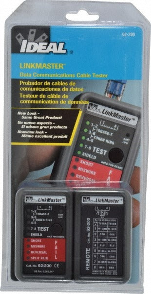 IDEAL INDUSTRIES Ideal 62-200 Stp Utp Cable Tester 10baset T568A T568B