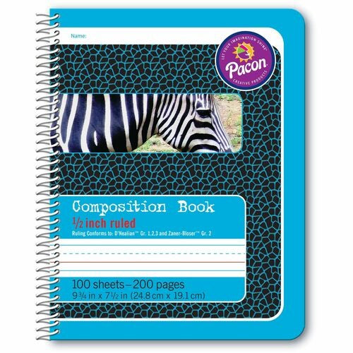 PACON Pacon PAC2429 Spiral Composition Book 100 Sheets