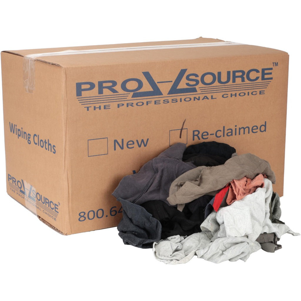 PRO-SOURCE Pro-source PSR020-C13-PU25 Cotton Sweatshirt Rags 25 Lb