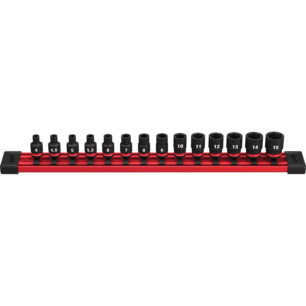 MILWAUKEE Milwaukee Tool 49-66-7002 Metric Socket Set 4-15mm