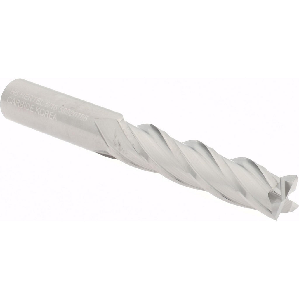 HERTEL Hertel 750526 Square End Mill 5/16 in 4 Flute Solid Carbide