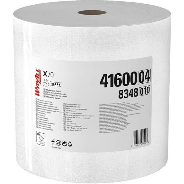 KIMBERLY-CLARK Kimberly-Clark KCC41600 Wypall PowerClean X70 Medium Duty Cloths 870 Sheets Roll