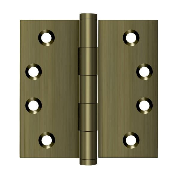 DELTANA Deltana DSB45 Square Hinge 4x4 Antique Brass