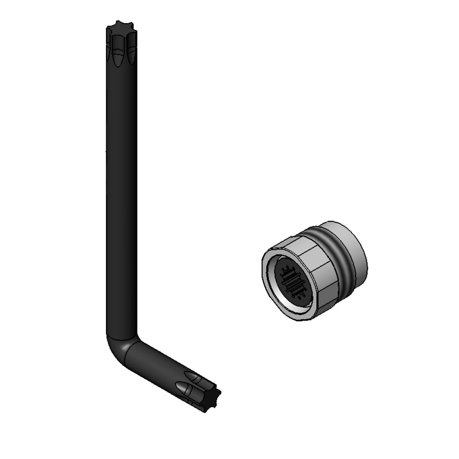 T&S BRASS T and S Brass 015588-40 Outlet Glass Filler N/S Kit Each TSB015588-40