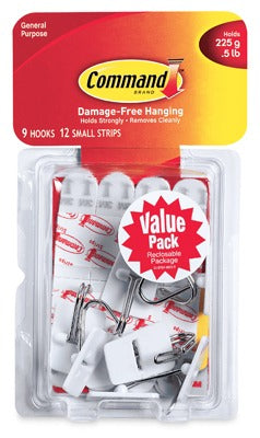 3M 3M Company 17067-9ES Small Wire Hook Value Pack