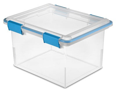 STERILITE Sterilite 19334304 Clear Gasket Box 32 Qt 4 Pack