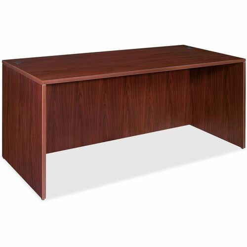 LORELL Lorell LLR69373 Rectangular Desk Shell Mahogany