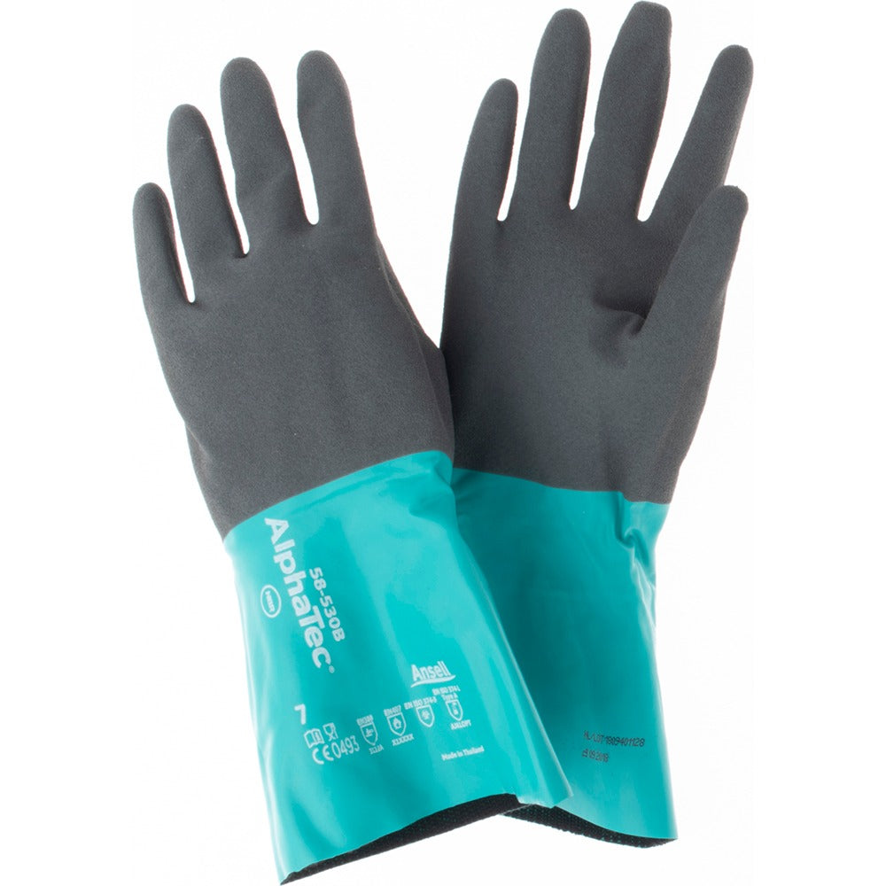 ANSELL Ansell 58530B070 Nitrile Chemical Resistant Glove Size 7