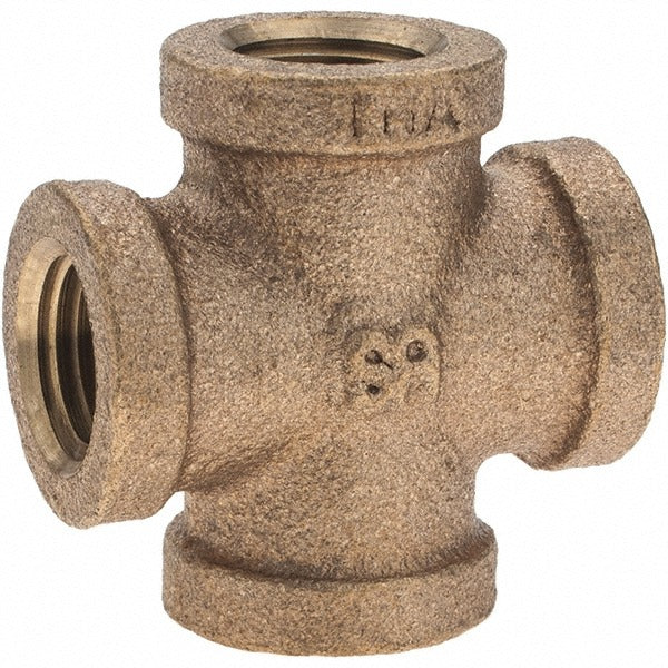 MERIT BRASS Merit Brass X110-04 Brass Pipe Cross 1/4 in Fnpt Class 125