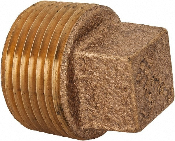 MERIT BRASS Merit Brass XNL117A-06 Brass Square Head Plug 3/8 in