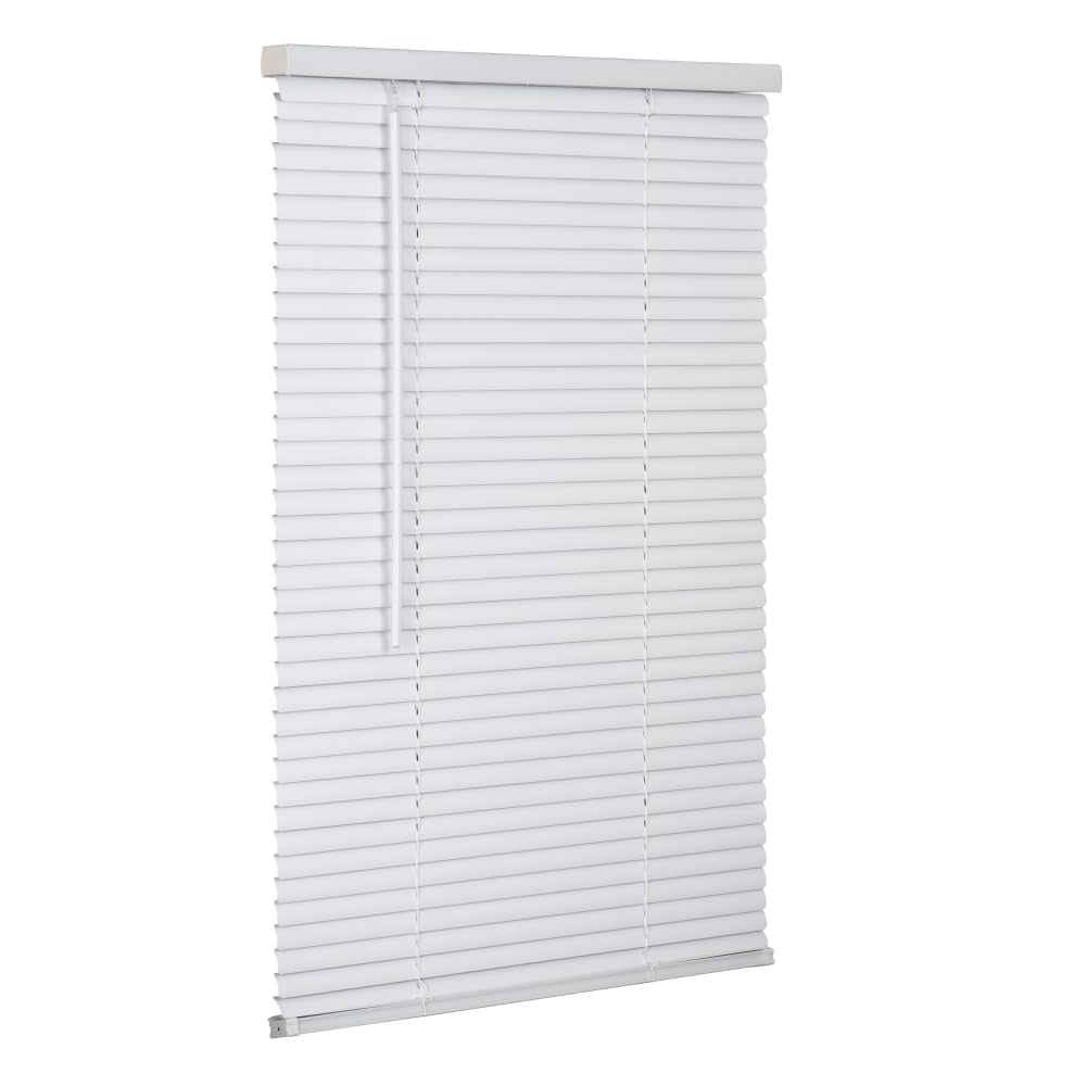 LOTUS & WINDOWARE Lotus & Windoware RLX7160WH Cordless 1 inches Premium Vinyl Mini Blind (71 inches x 60 inches)