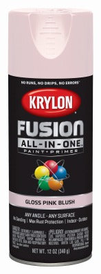 KRYLON Krylon K02717007 Gloss Spray Paint Primer 12 Oz Pink Blush