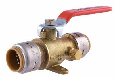 SHARKBITE Sharkbite/cash Acme 24616-0000LFA 3/4 in Ball Valve Drain