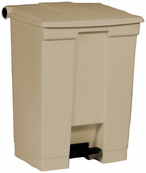 RUBBERMAID Rubbermaid FG614500BEIG Step-on Waste Container 18 Gal