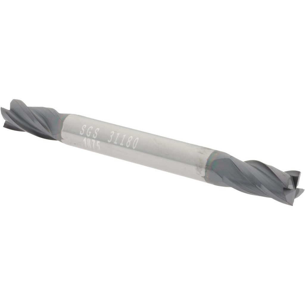 KYOCERA SGS PRECISION TOOLS Sgs 31180 Square End Mill 3/16 in 4 Flute Altin Carbide