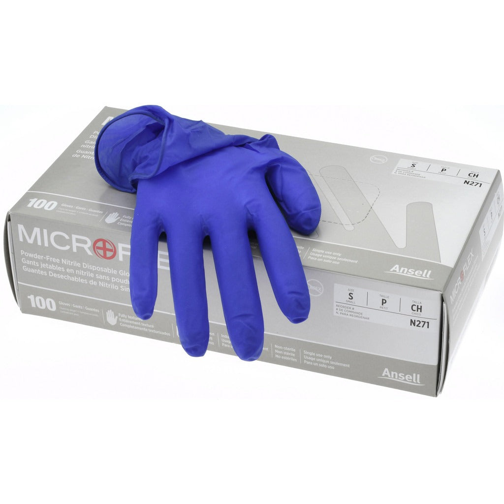 ANSELL Ansell N271 Nitrile Disposable Gloves Small 3.9 Mil 100ct