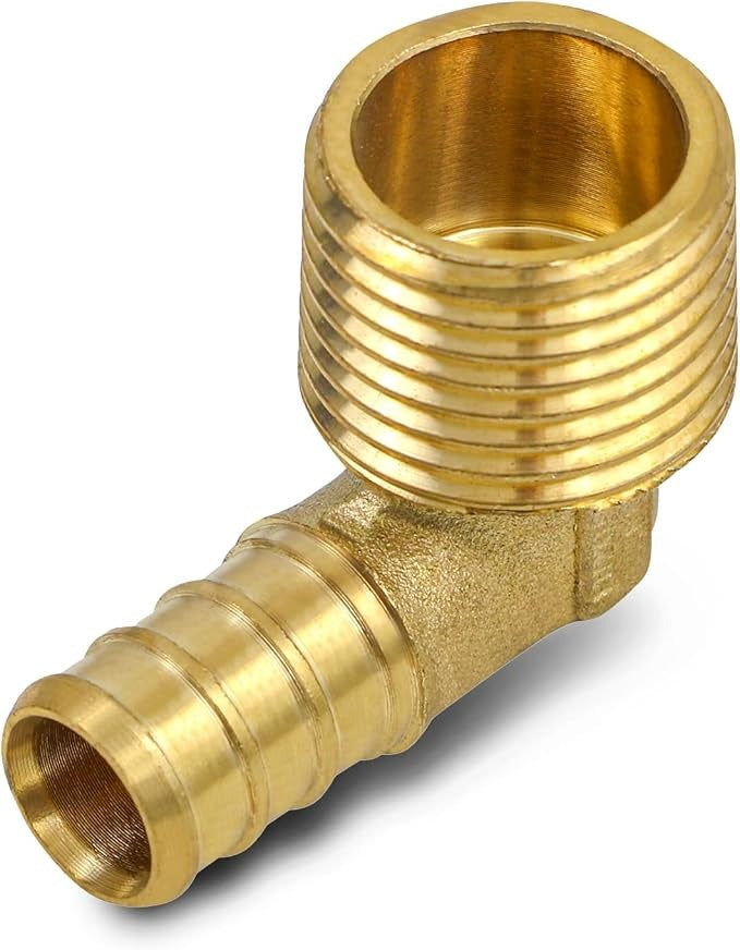 EVERFLOW Everflow PXML3434-NL 3/4 inches PEX Barb x 3/4 inches IPT Male Elbow 90 Degree PXML3434-NL