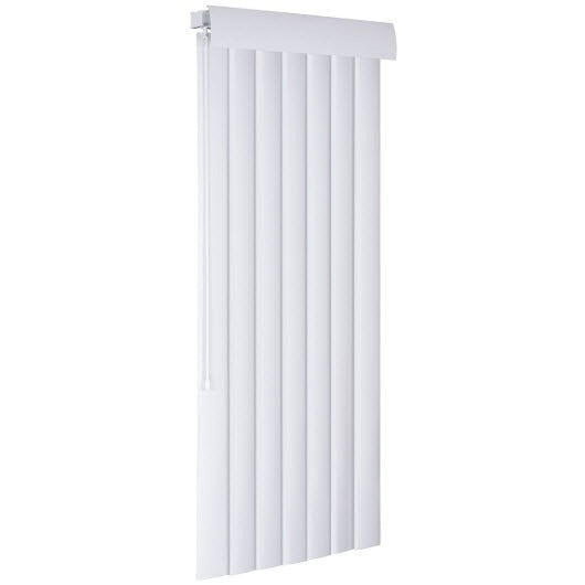 LOTUS & WINDOWARE Lotus & Windoware VS6684SCWH Smooth Curved Vertical Blind 66 x 84 Inch