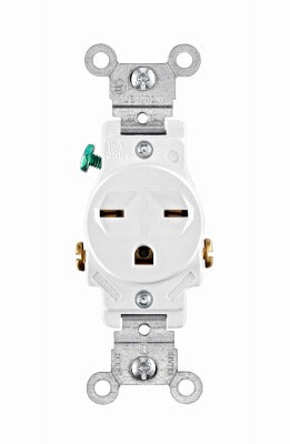 LEVITON Leviton Mfg Co 012-05029-00W Single Outlet 15A 250V White