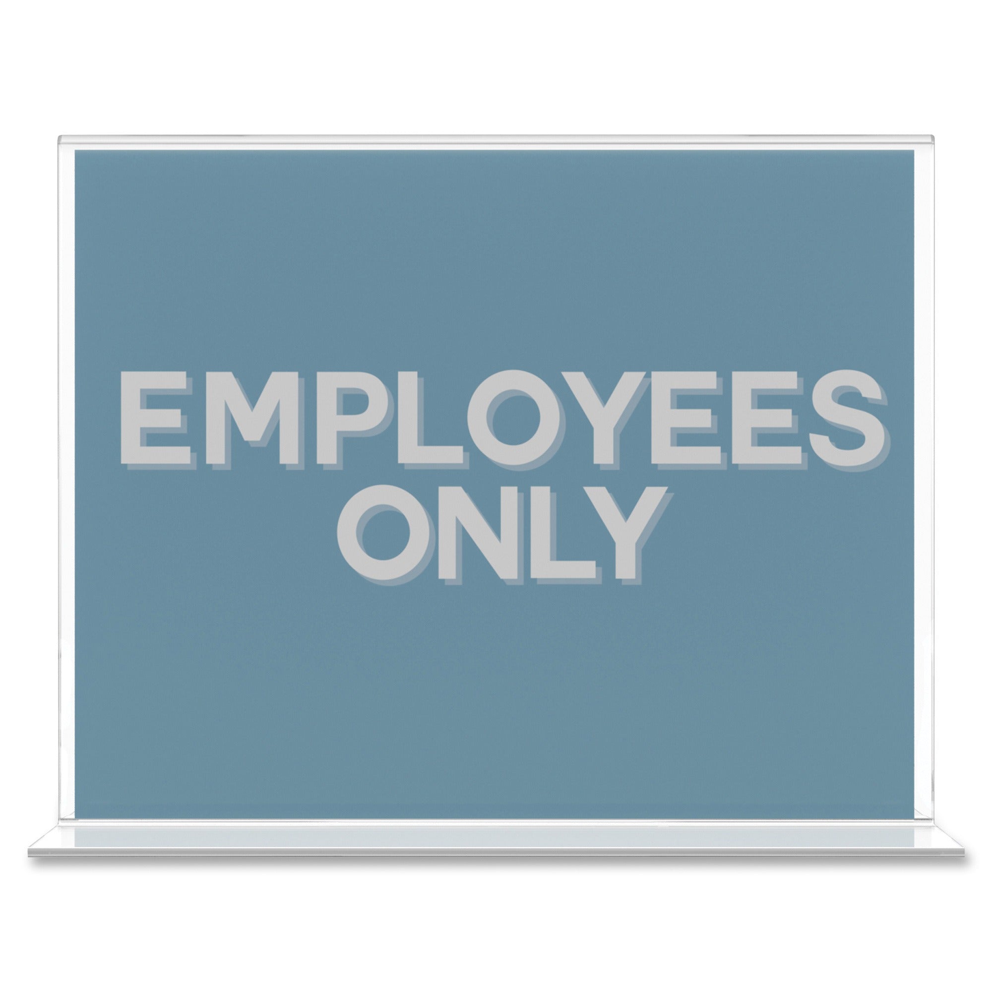 DEFLECTO Deflecto DEF69301 Stand Up Double-Sided Sign Holder 11 in x 8.5 in (1 Pack)