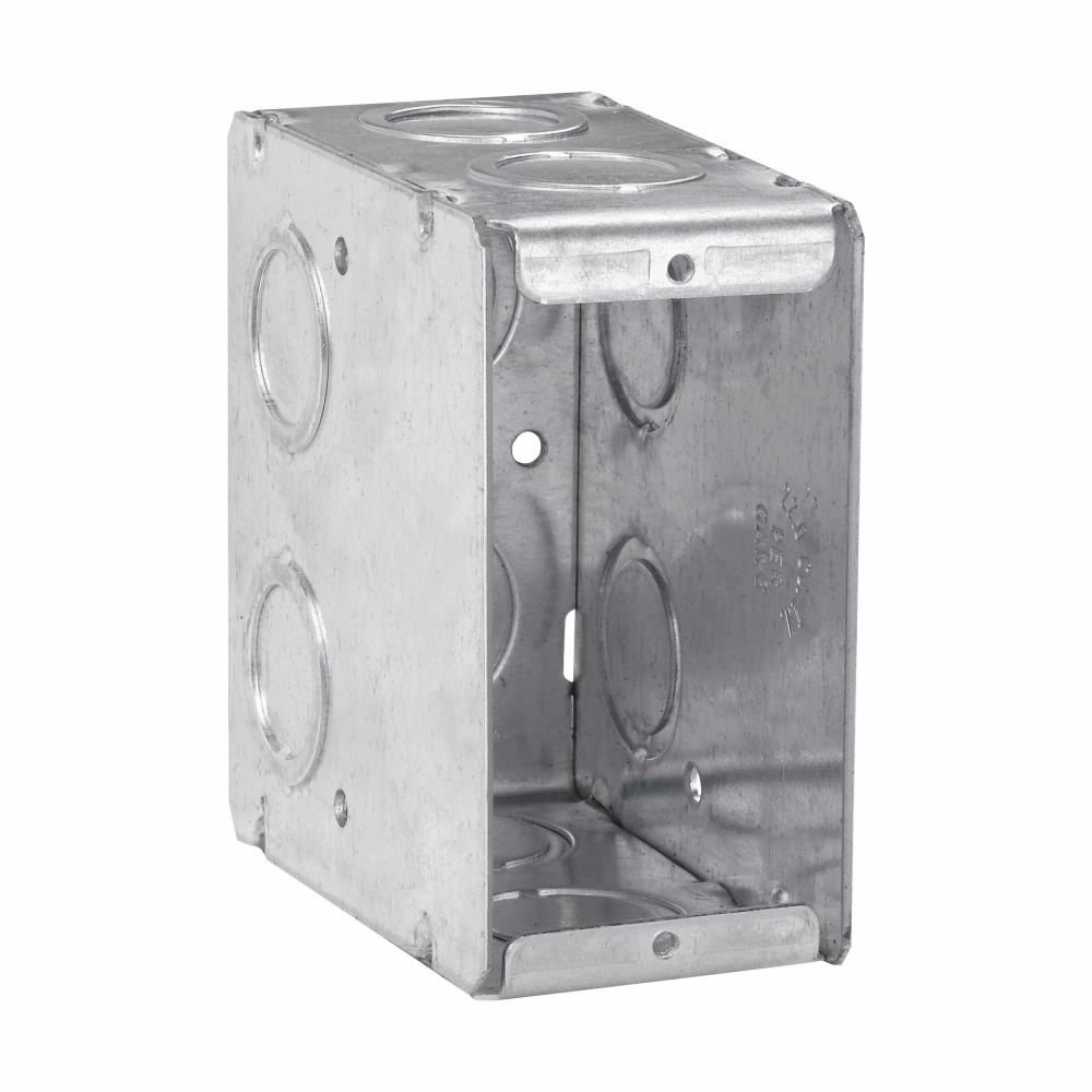 Crouse-Hinds TP690 1-5/16 x 3-1/2 x 3-3/4 Steel 1-Gang Masonry Box