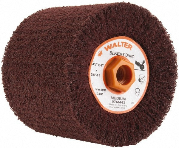 WALTER Walter Surface Technologies 07M443 Flap Wheel 4.5x4 in Nonwoven