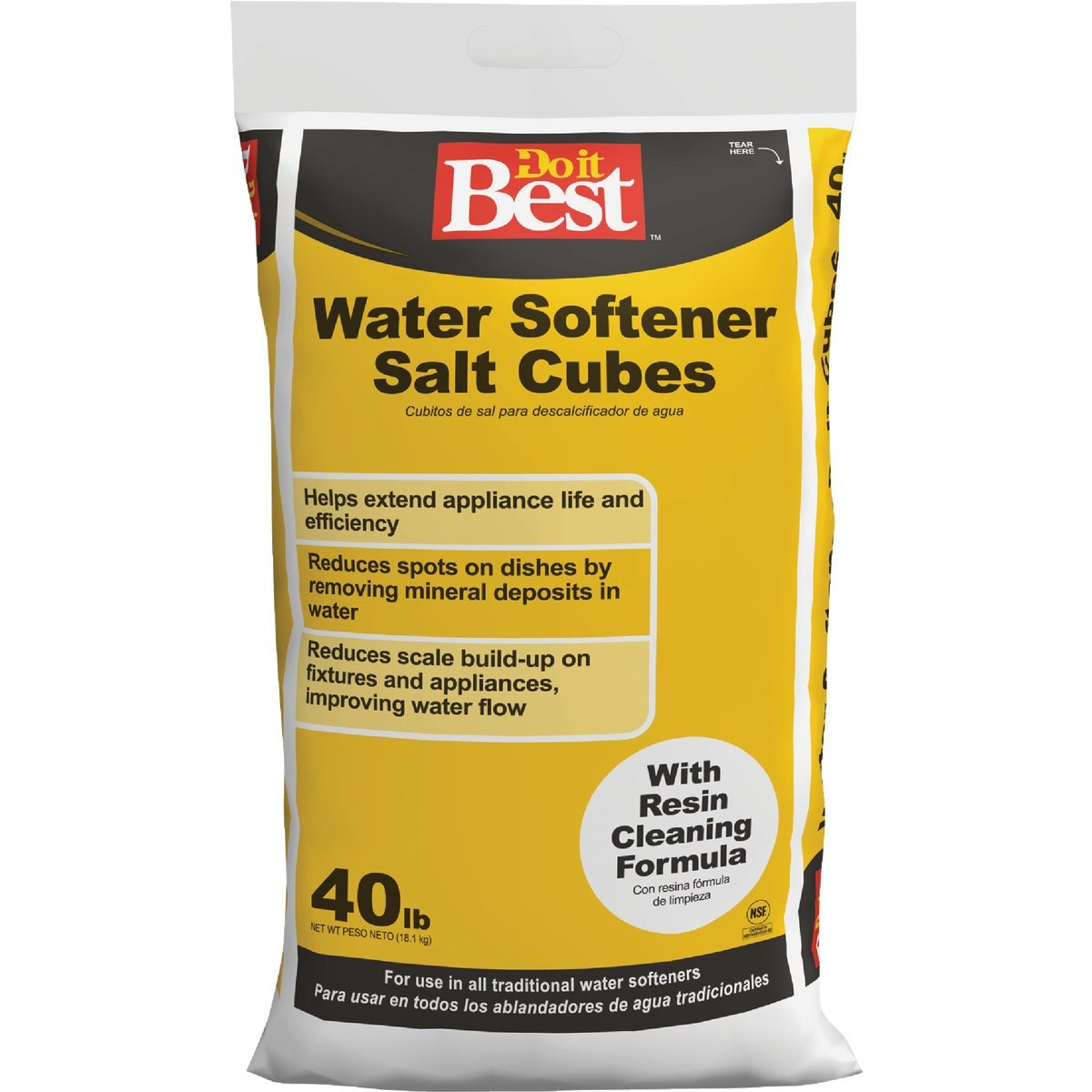 BSC PREFERRED Bsc Preferred 766410 Water Softener Salt 40 Pounds