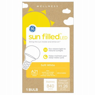 GE Ge Lighting 93129184 Led A21 Bulb 11W 840 Lumens 2700K