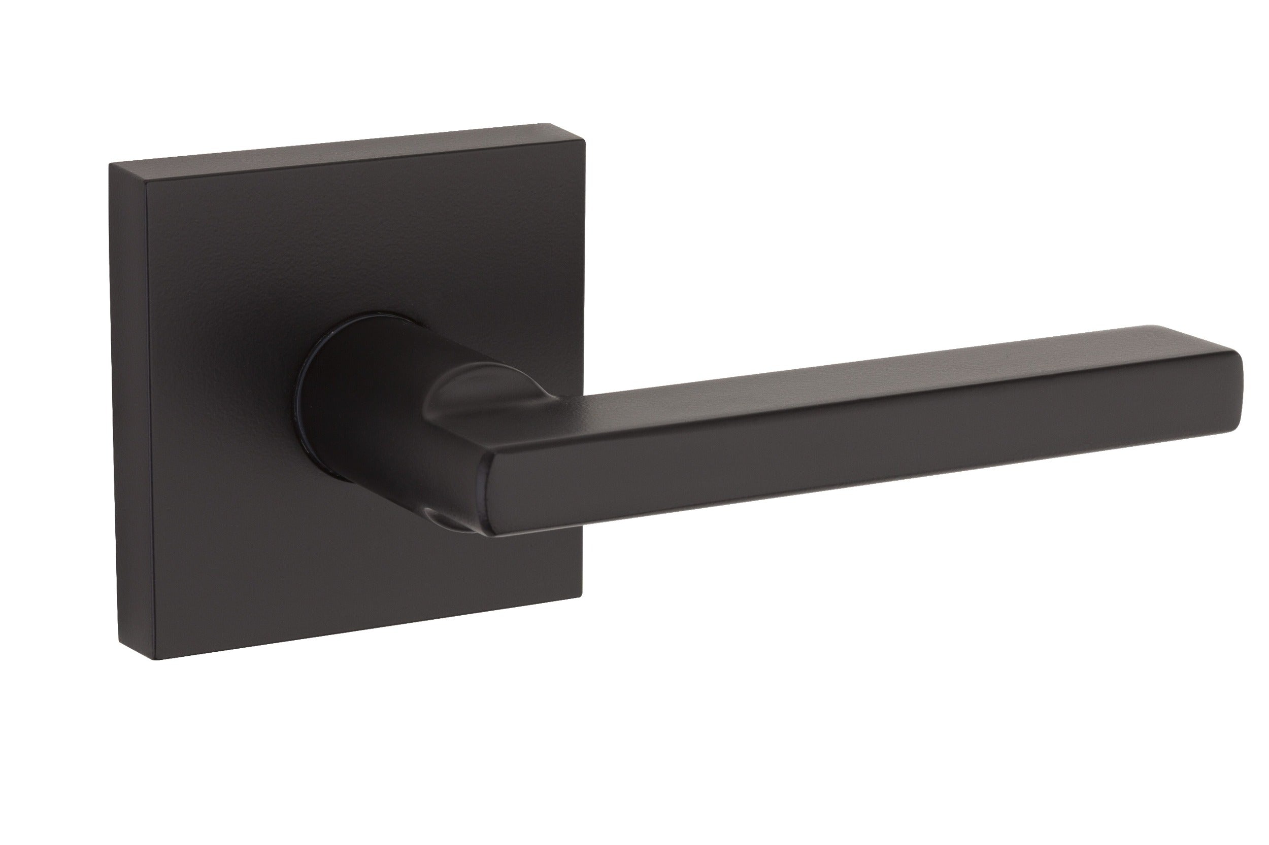 KWIKSET Kwikset 971HFLSQT-514 Halifax Lever Trim Square Rose Matte Black