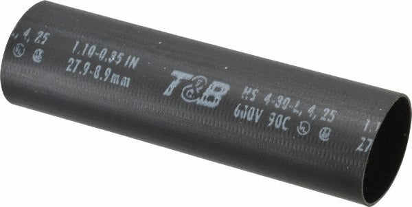 THOMAS & BETTS Thomas Betts HS4-30 Heat Shrink Sleeve 3:1 1.1in Id Black