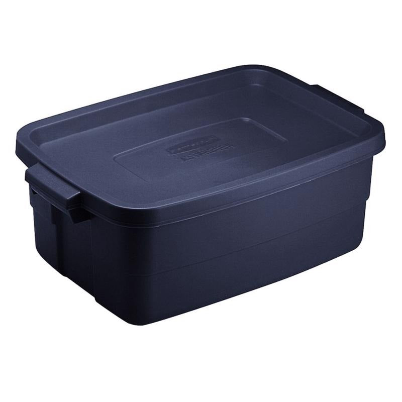 RUBBERMAID Rubbermaid RMRT030003 Roughneck Tote 15-11/16 x 10-5/8 x 7 in (Pkg Qty 6) WB493590
