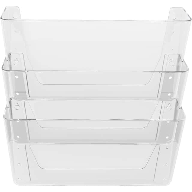 DEFLECTO Deflecto DEF73601RT Wall Pocket System 13 x 4 x 19 inches 3/Pack 73601RT