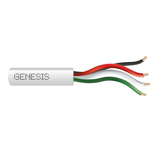 SOUTHWIRE Genesis Cable 21045501 22/4 Stranded CL2R Security Cable White
