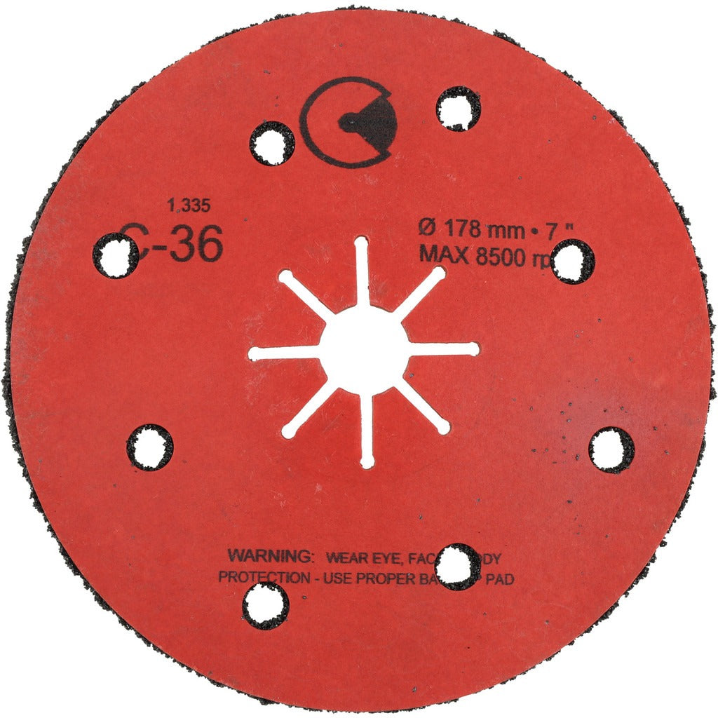 VALUE COLLECTION Value Collection 01-1010 Fiber Disc 7 in 36 Grit Silicon Carbide