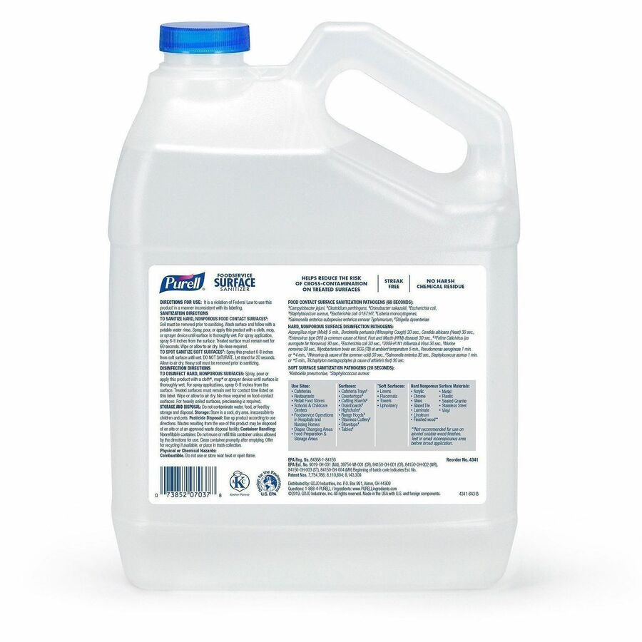 GOJO Gojo GOJ434104 Purell Foodservice Surface Sanitizer 128 fl oz (1 gal) 4341-04