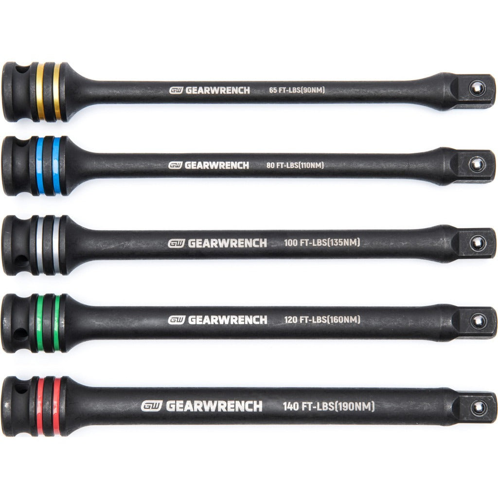 GEARWRENCH Gearwrench 89650 5pc 1/2 in Drive Impact Socket Extension Set
