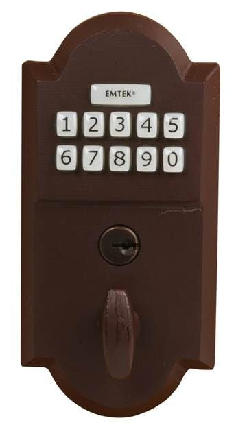 EMTEK Emtek E1001MB Sandcast Bronze Keypad Deadbolt