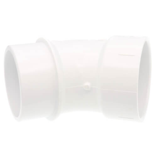 Lasco D323030 3 x 3 Hub x Spigot PVC-DWV 45D Street Bend