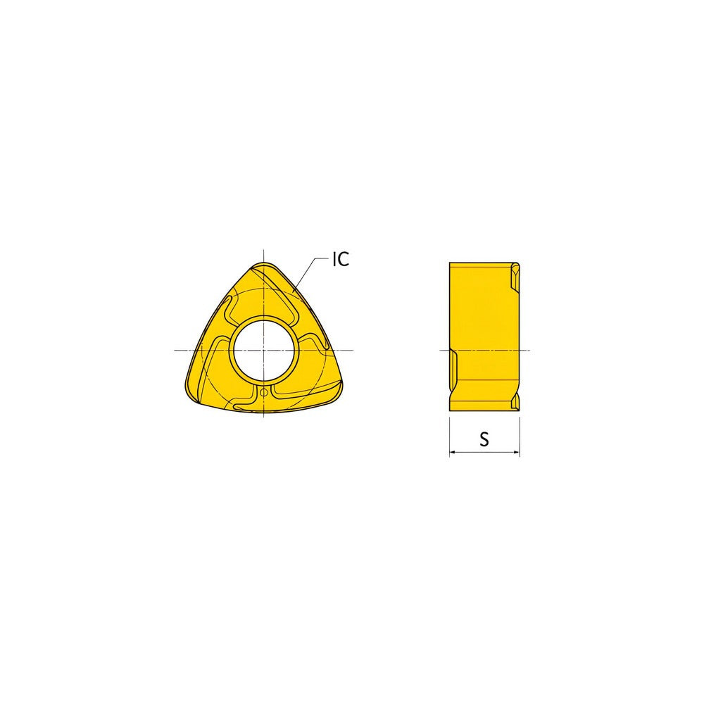 INGERSOLL CUTTING TOOLS Ingersoll Cutting Tools 6126858 Trigon Milling Insert