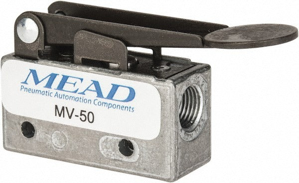 MEAD Mead MV-50 3-way Pilot Valve Fingertip Lever 1/8 Inch Npt