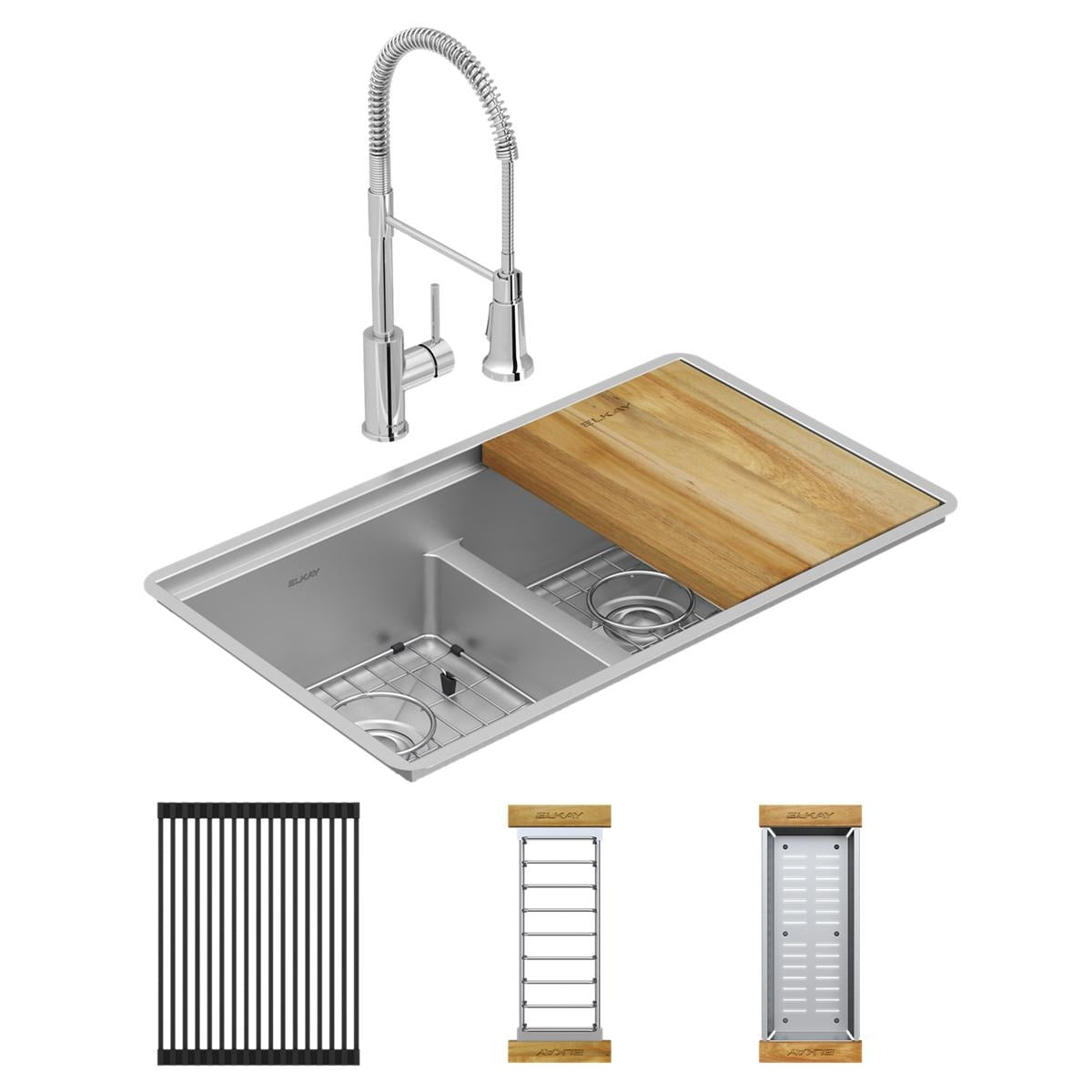 BSC PREFERRED Bsc Preferred ECTRUA31169TFCW Double Bowl Undermount Sink