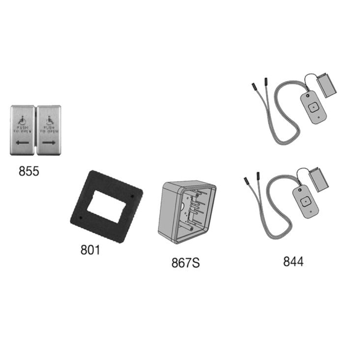 LCN Lcn 8310-3855WS Wireless Actuator Dual Vestibule (4-3/4 inches Square)