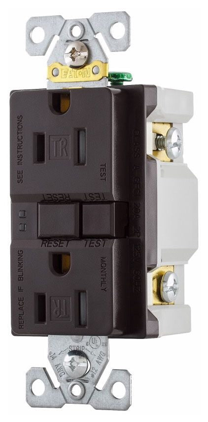 EATON Eaton TRSGF15B Gfci Duplex Receptacle 15 A 125 V (Duplex Feed-Through) TRSGF15B