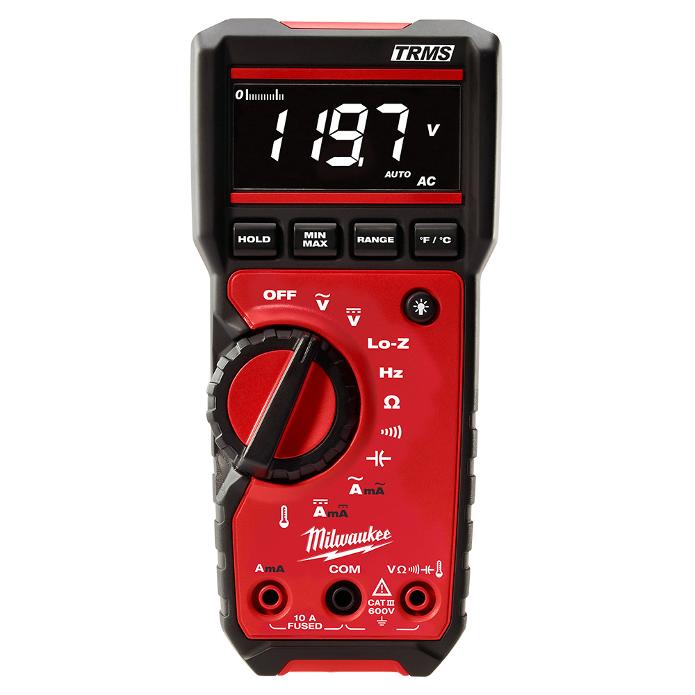 Milwaukee 2217-20 Digital Multimeter 600 VDC/VAC 10 A 40 MOhm