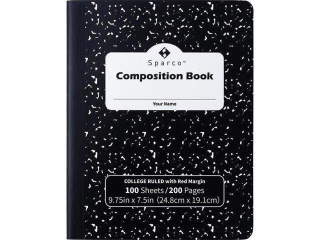 SPARCO Sparco SPR00333 Composition Book College Ruled 100 Sheets 12-Pack