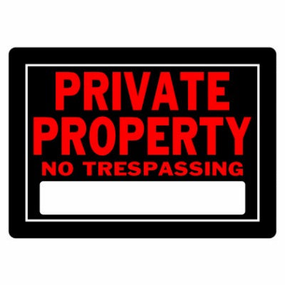 HILLMAN Hillman Fasteners 840147 No Trespassing Sign 10x14 in 6 Pack