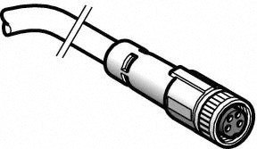 SCHNEIDER ELECTRIC Telemecanique Sensors XZCP0941L2 M8 4-pin Cordset