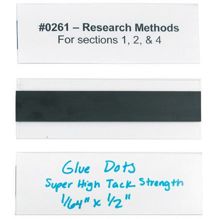 BSC PREFERRED Bsc Preferred LH115 Magnetic Label Holders 12 Pack