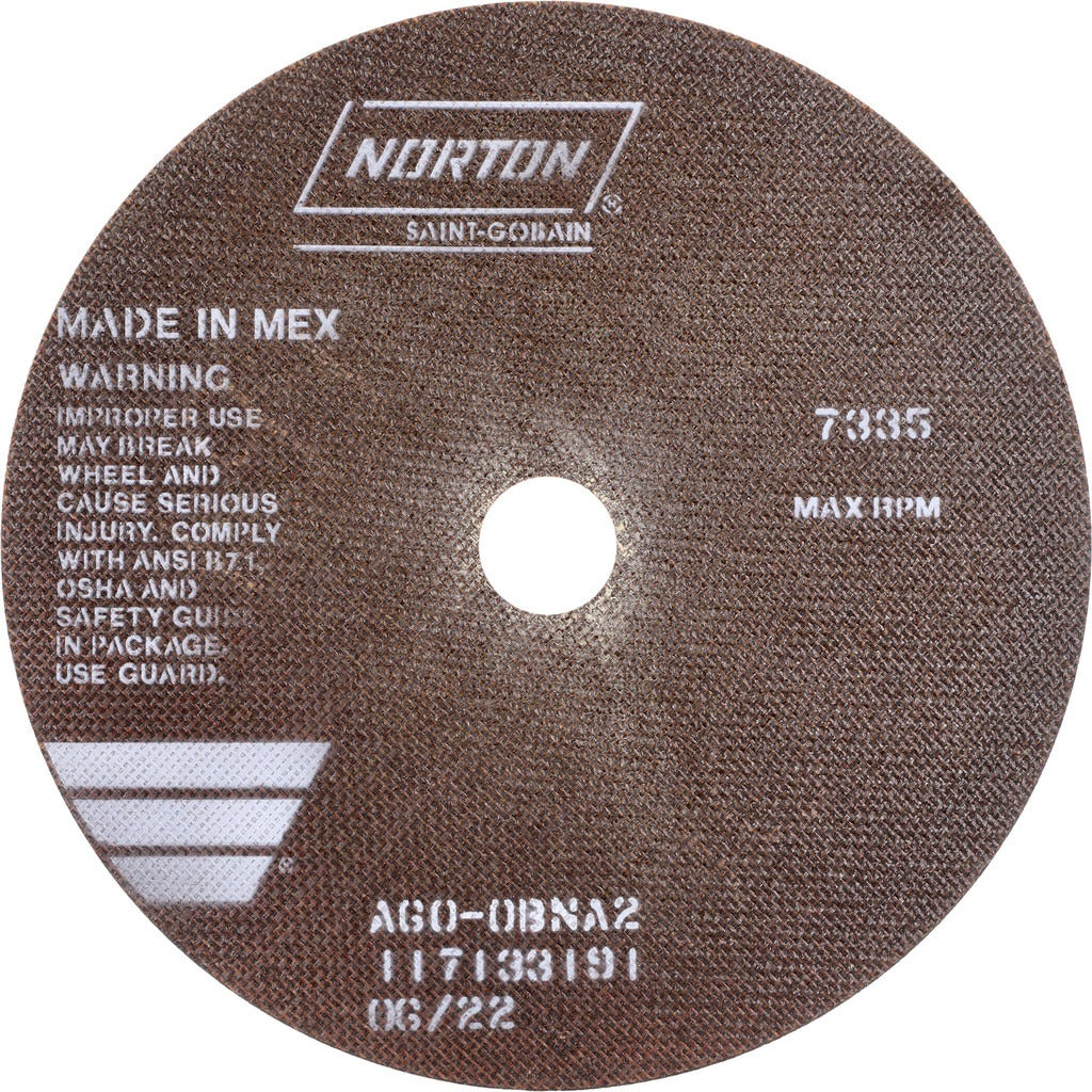 NORTON Norton 66253149186 Cutoff Wheel 10 Inches 60 Grit