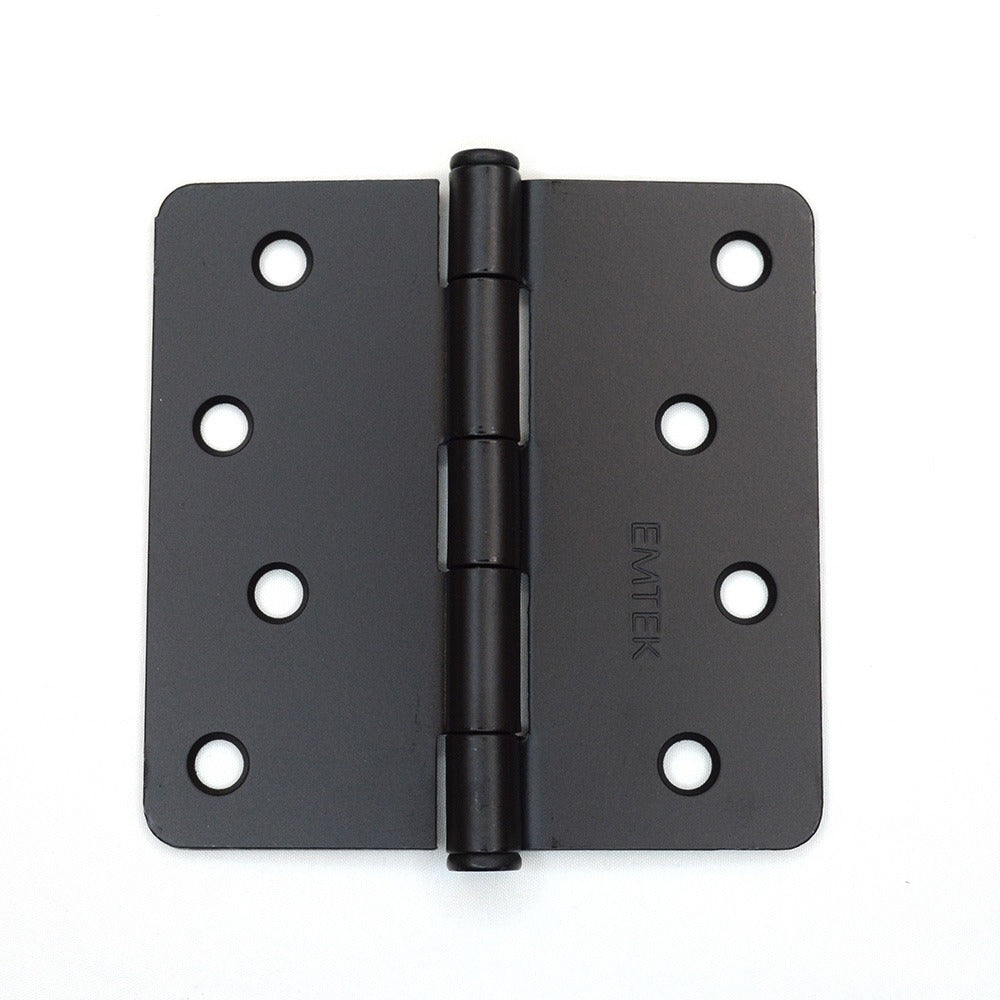 EMTEK Emtek 91024US19 Steel Hinge Pair 4x4 Flat Black